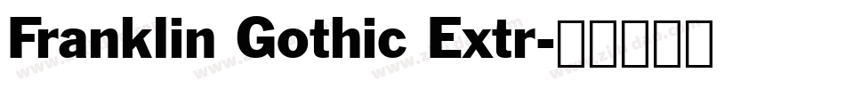 Franklin Gothic Extr字体转换